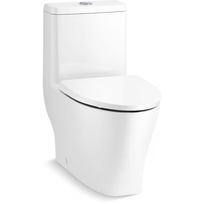 Kohler Reach Up OnePiece Compact Elongated DualFlush Toilet With